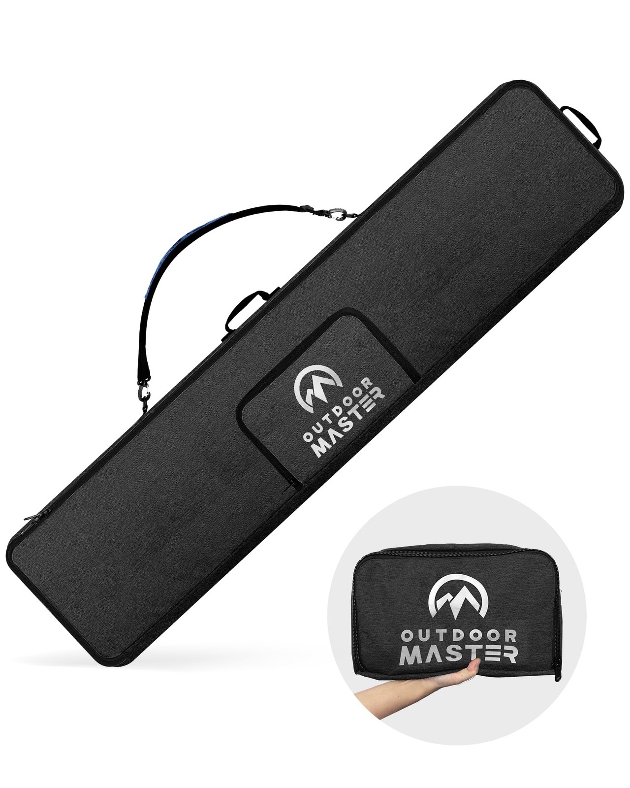 OutdoorMaster 900D Water Resistant Snowboard Bag w/Separate Pockets