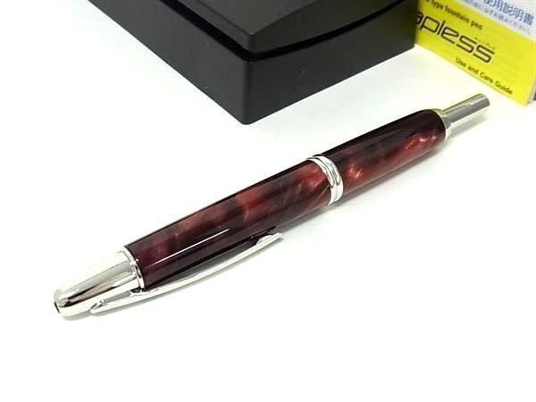 PILOT Nib 18K 750 Fountain Pen Writing s Brown x Silver FF3411