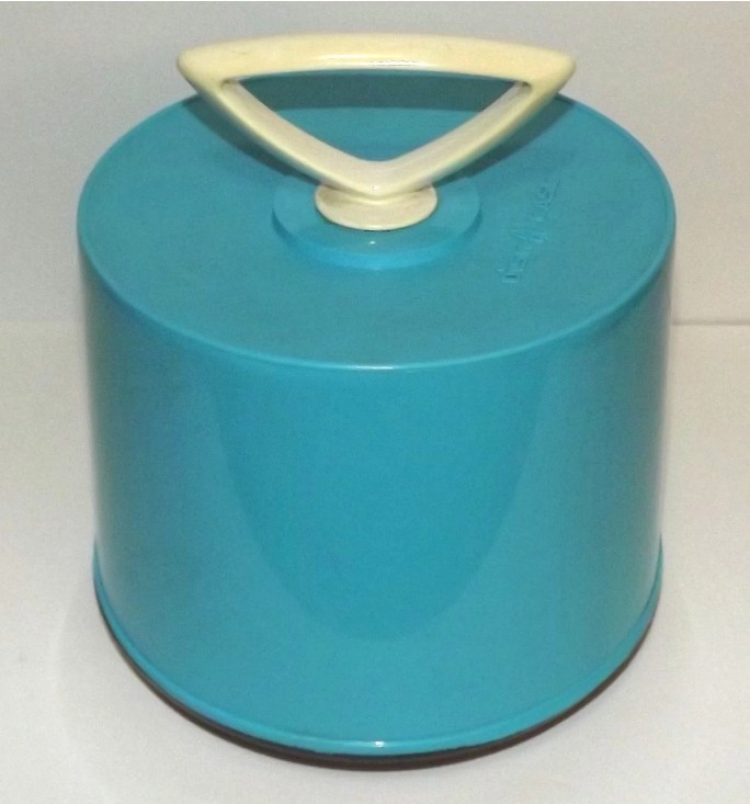 Vintage Blue DISK GO CASE 45 RPM 7" Vinyl Record Holder & 65 records 1970's-80's