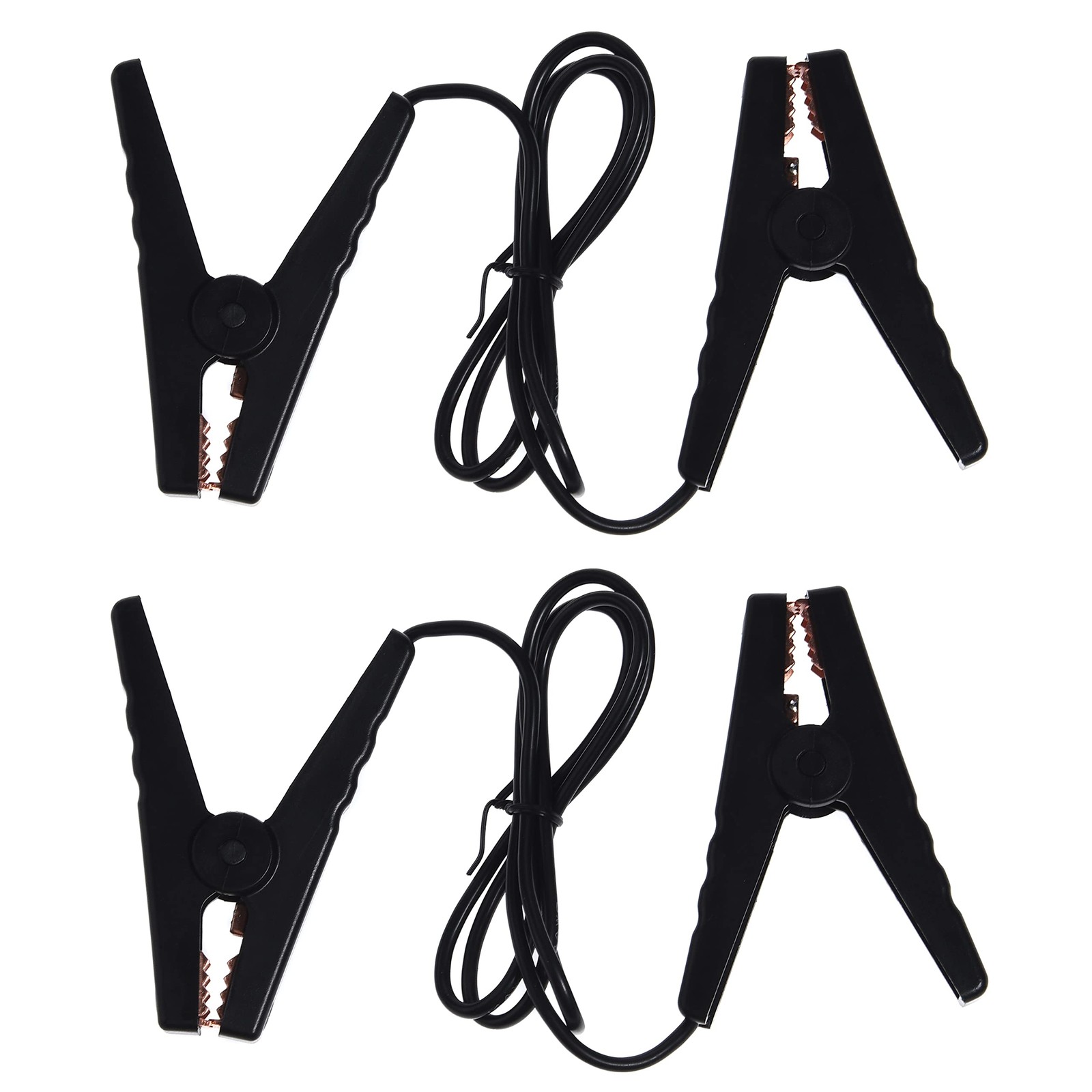 Farm Electric Fence Jump Leads with Crocodile Clip Connect Energizer and Fenc...