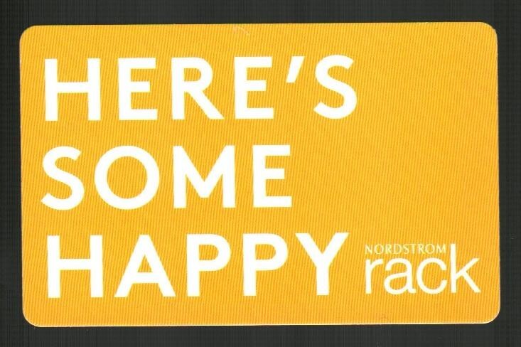 NORDSTROM RACK Here's Some Happy ( 2022 ) Gift Card ( $0 )