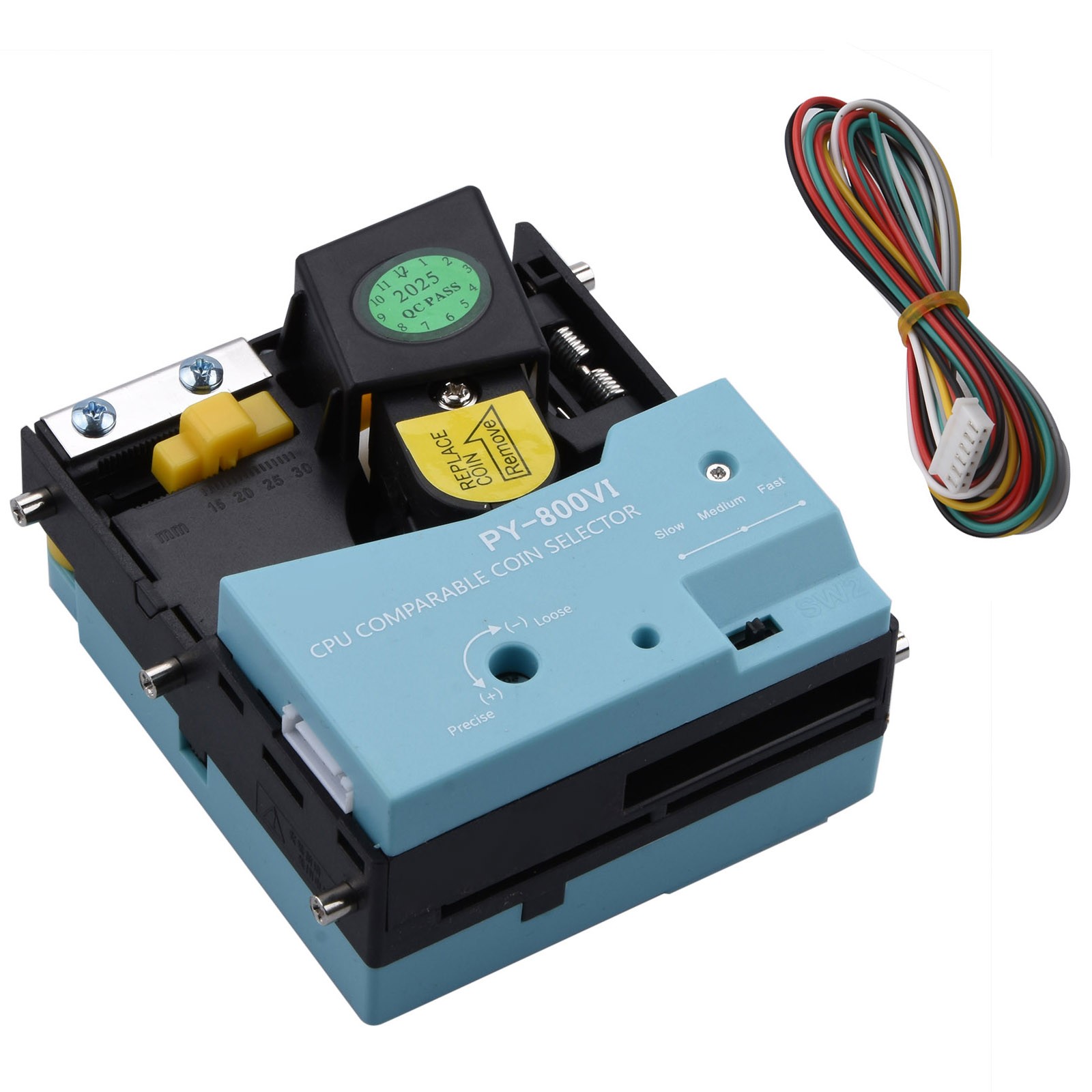 Vending Mechanism Coin Acceptor Selector for Arcade Tokens Anti-Phishing Alarm