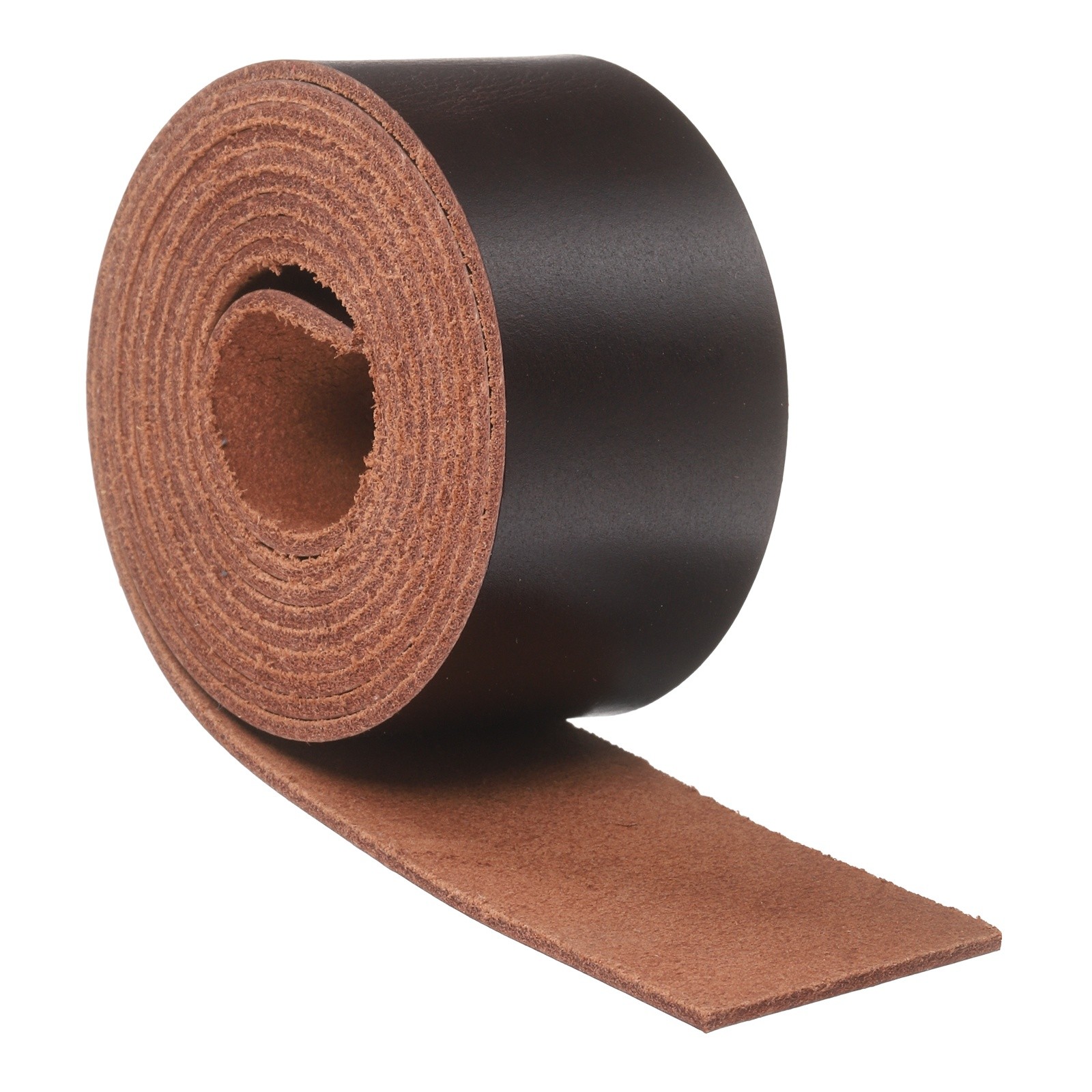 Full Grain Leather Strap, 1.2 Inches Wide x 53 Inches Long,Dark Brown