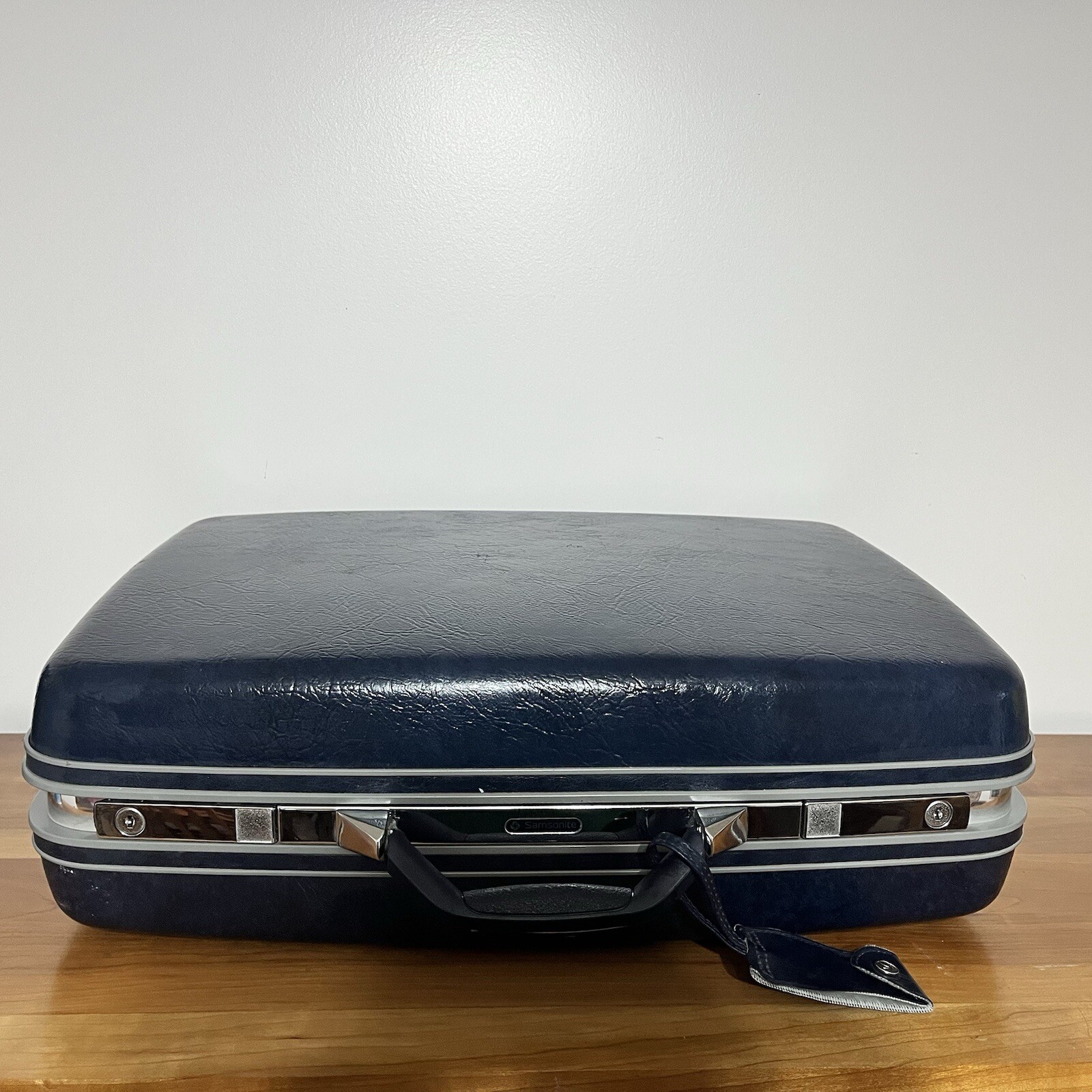 Vintage Samsonite Profile II Dark Blue Hard Case Suitcase Luggage 22 x 15 x 6.5