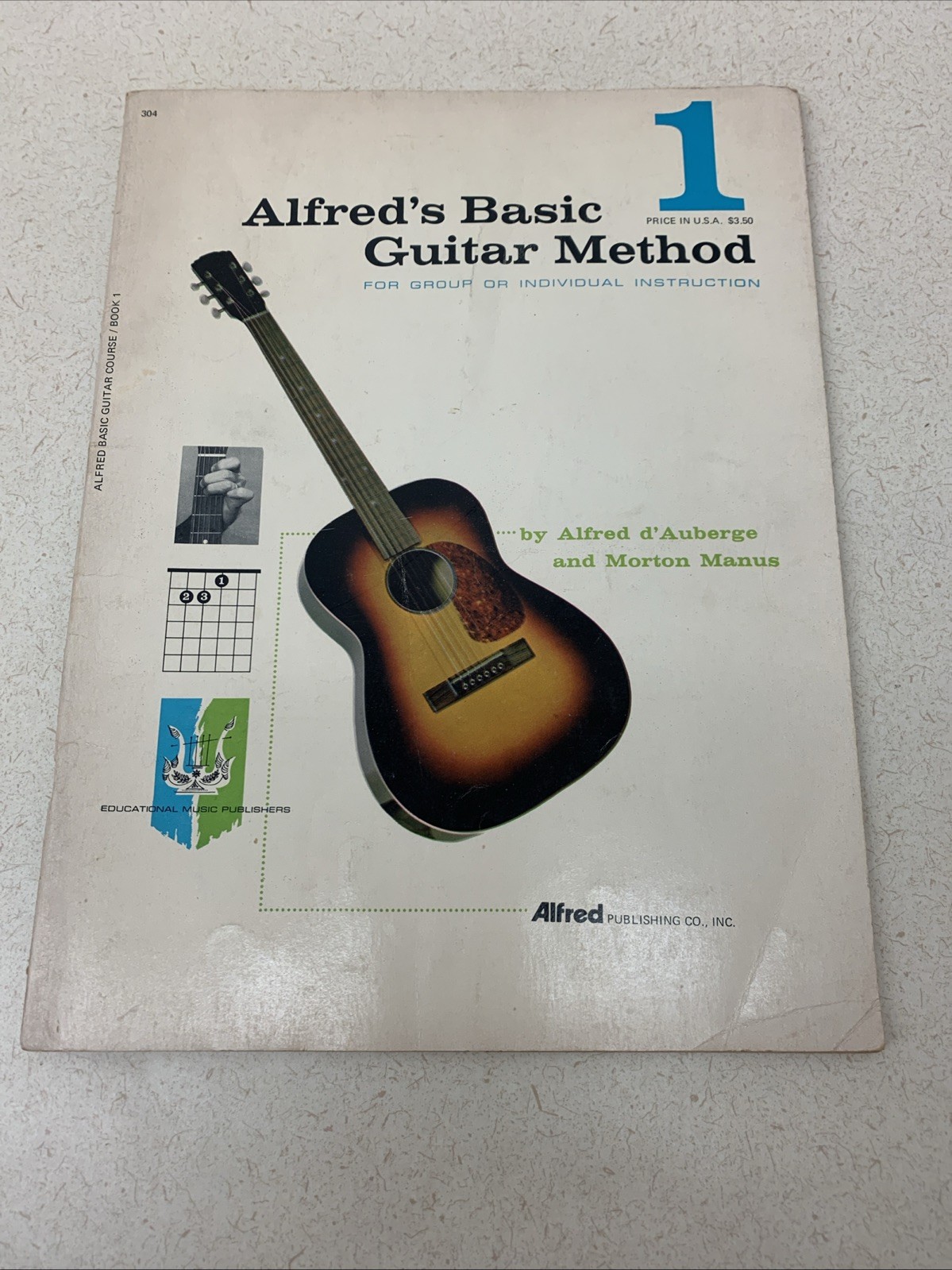 Vintage 1959 Alfred’s Basic Guitar Method Book #1  Beginner Guitar Lesson Book