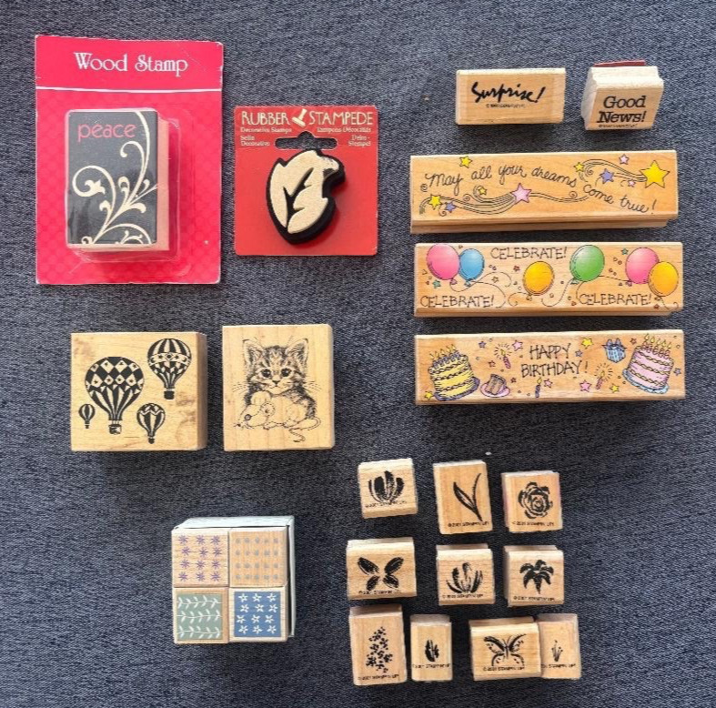 Lot of Assorted Rubber Stamps, Stampin' Up!, Hero, Other