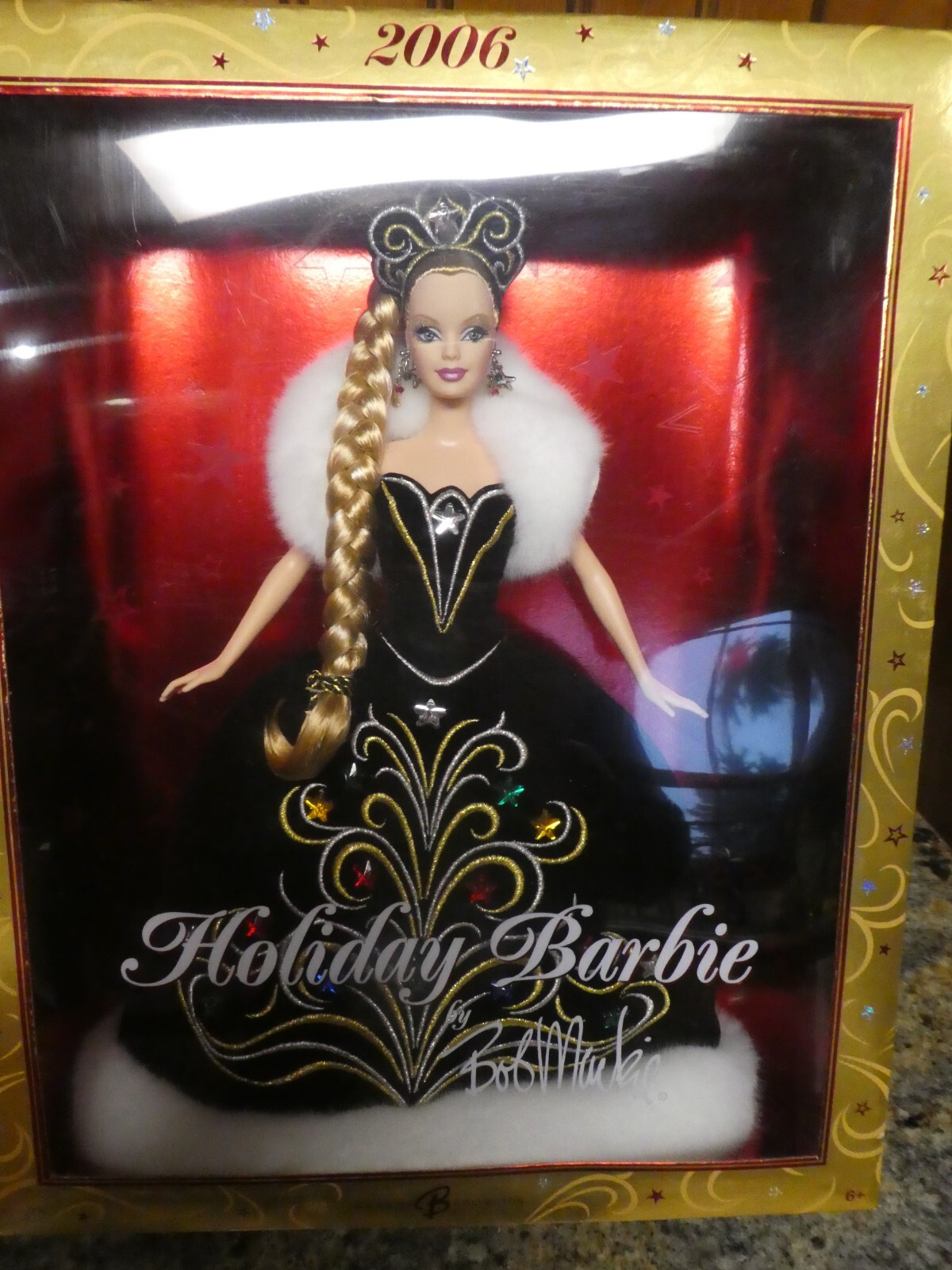 2006 BOB MACKIE HOLIDAY BARBIE MIB ELEGANT BARBIE STUNNING GOWN MINT