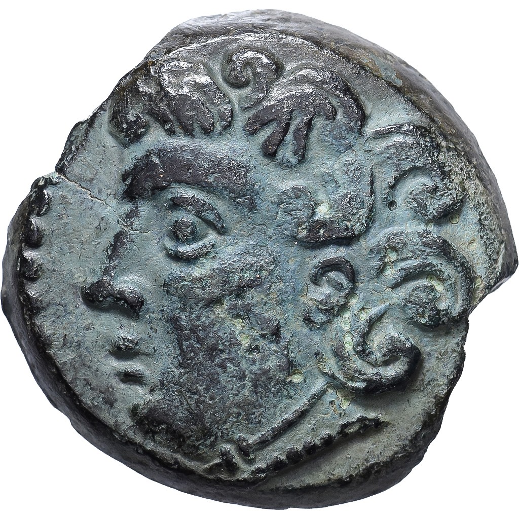 [#982021] Gaul, Bituriges Cubi, Bronze ABVDOS, 60-50 BC, Extremely rare, Bronze,