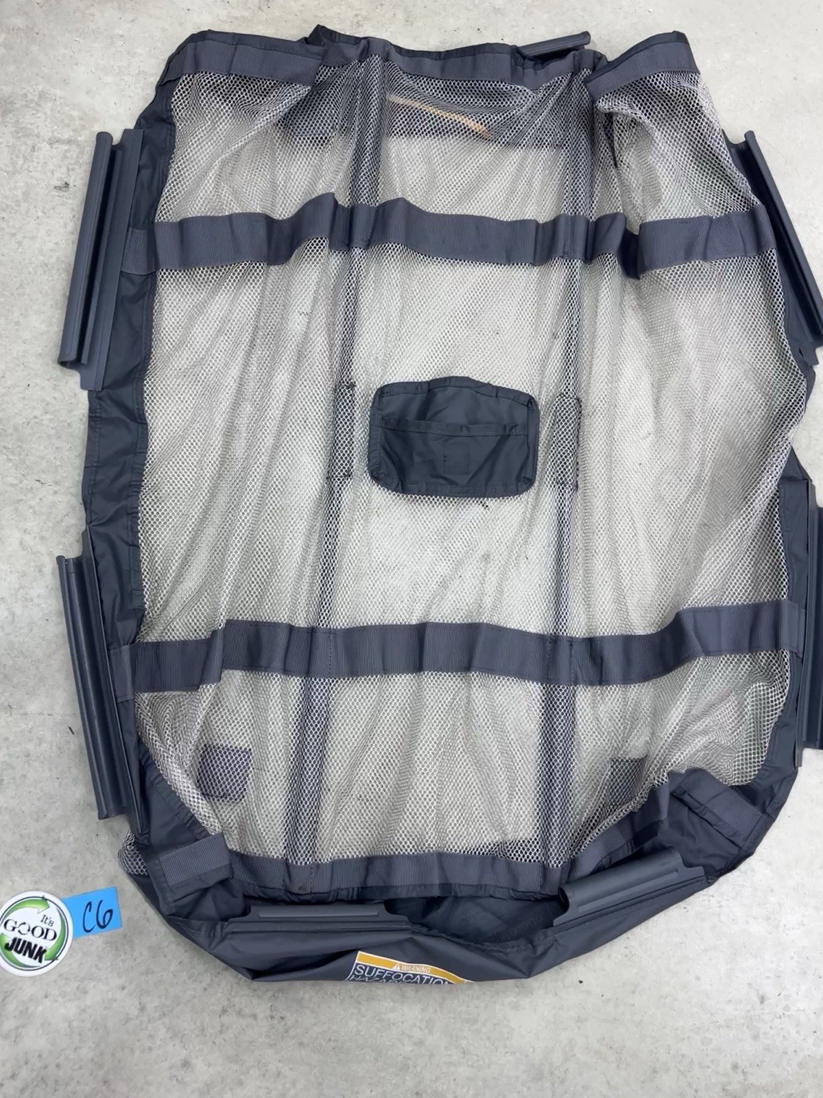 Graco Pack N Play Playpen Clip On Mesh Bassinet Insert & Poles Only~