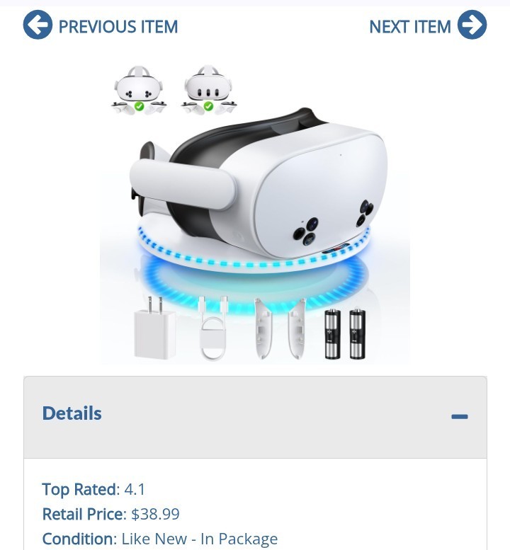 Charging Dock for Meta Quest 3 & Quest 3S, Kinwin 30W Fast Charging Station