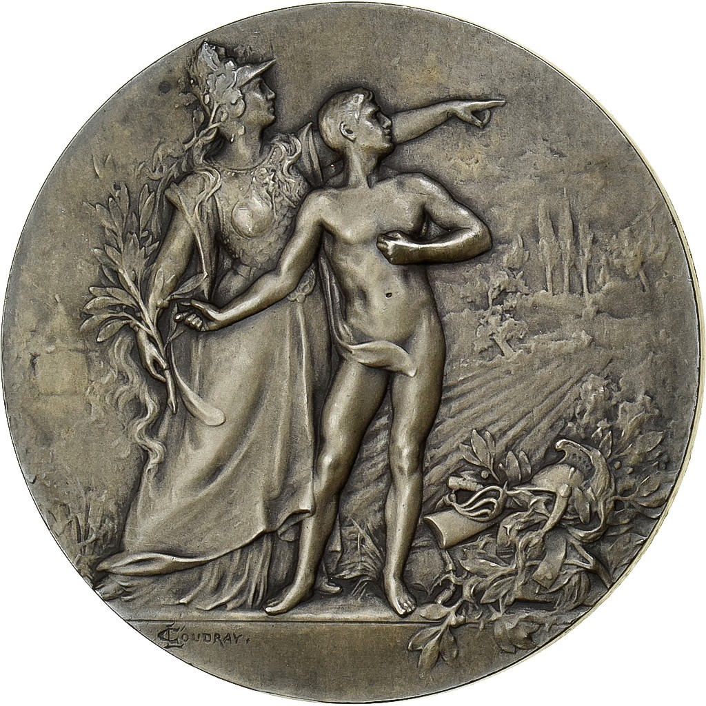 [#1525432] France, Medal, Préparation Militaire, Tir, Silvered bronze, Coudray, 