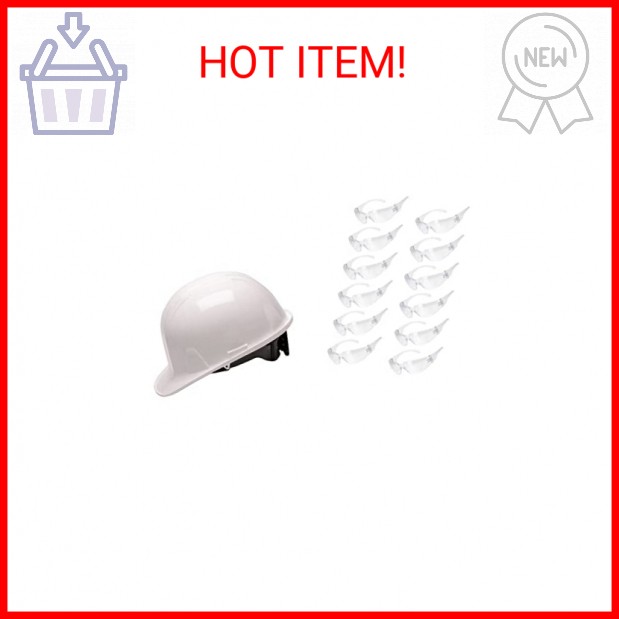 Pyramex Safety HP14110 Sl Series Ratchet Suspension Hard Hat and BISON LIFE Safe