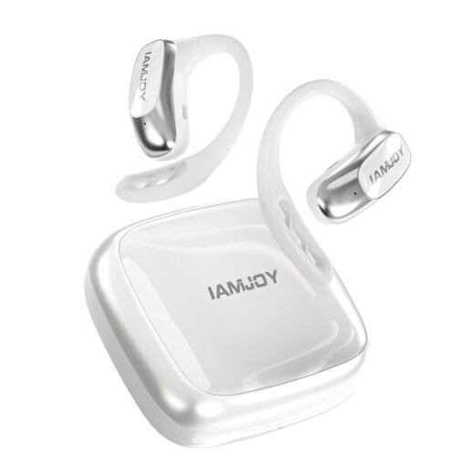 IAMJOY Language Translation Earbuds, 163 Language Translator Earbuds 3-in White