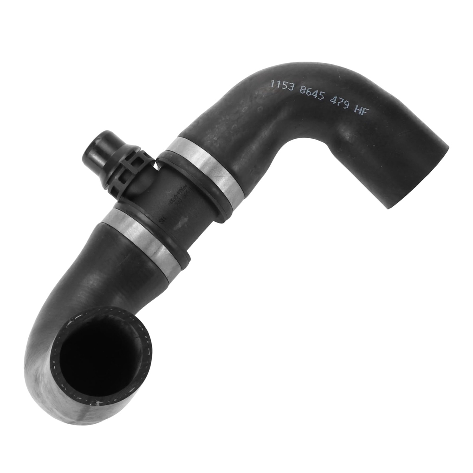 Partuto Coolant Water Hose No.11538645479 Engine 29X13X9.5cm, Black 