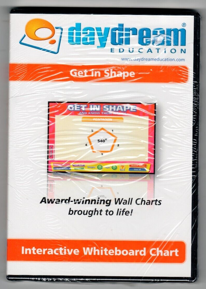 Daydream Education Get in Shape, Interactive Whiteboard Software New/Sealed