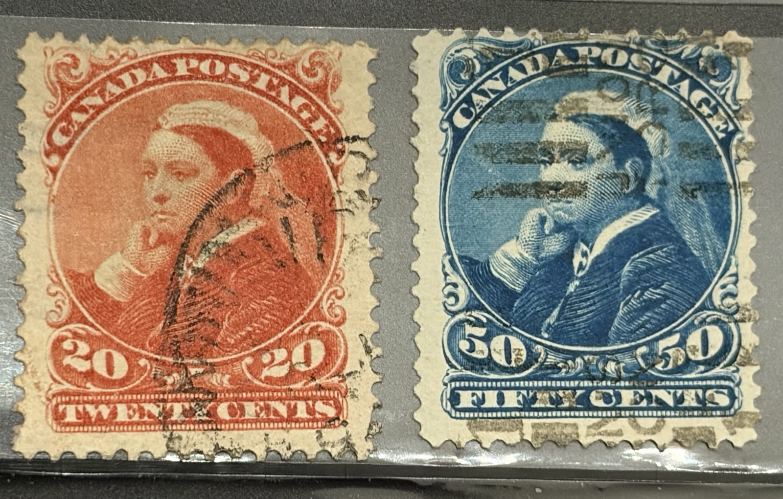 CANADA - # 46-47 QV High ValuesUsed - CV $210