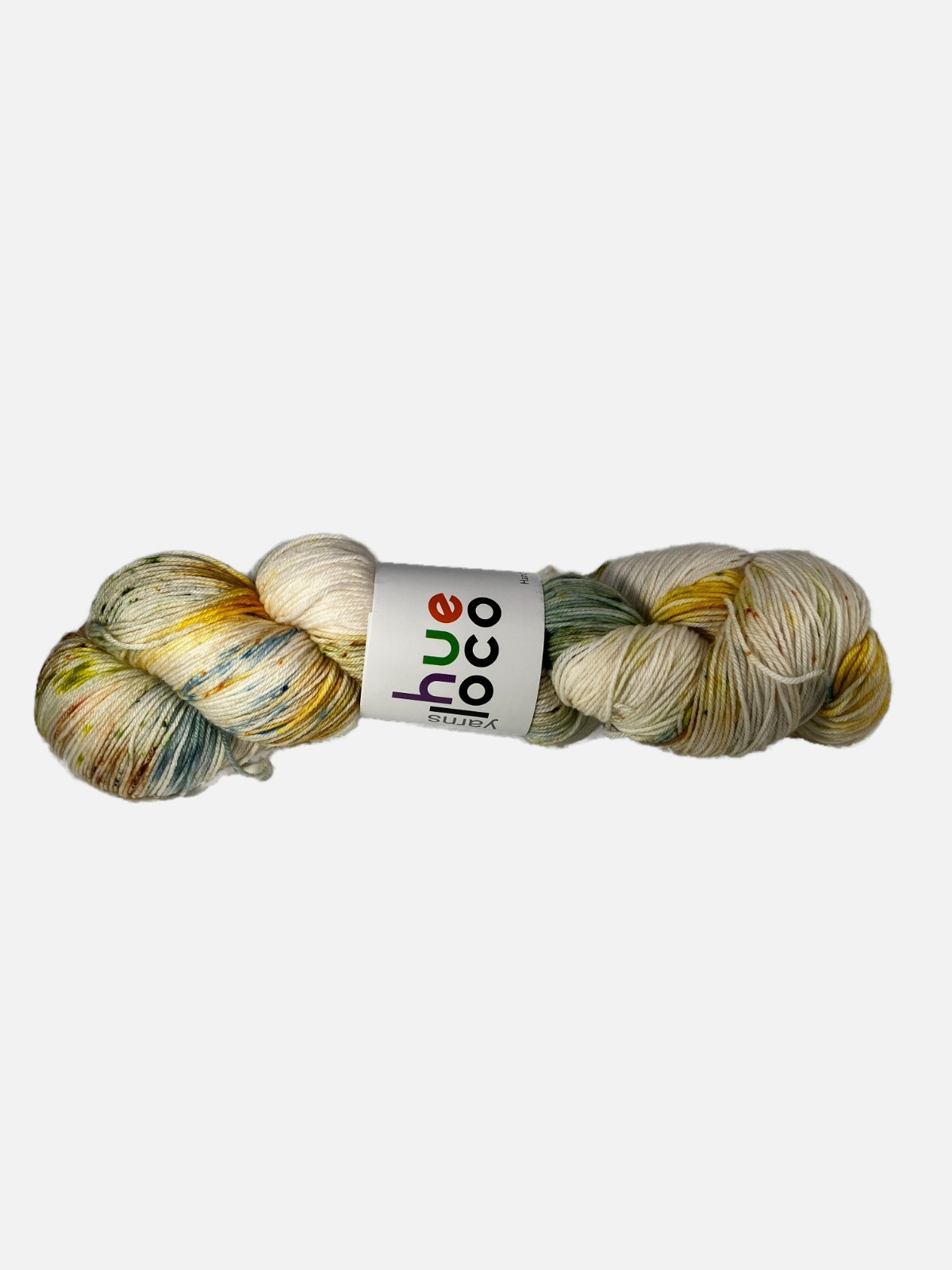 Hue Loco Yarn Phyllis Sock SW Merino Nylon "Finch" Multi Speckles 463 yds 100 g