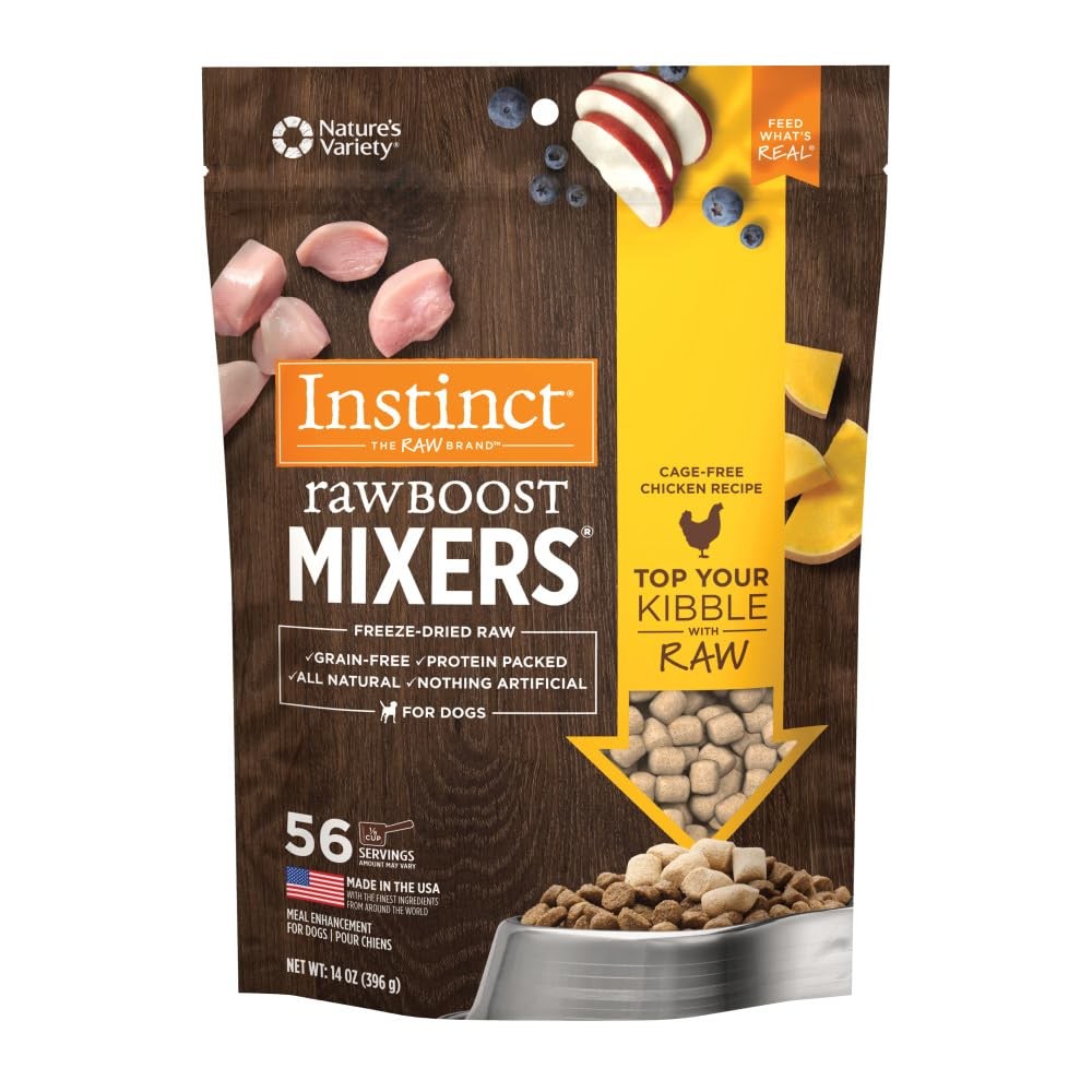 Instinct Raw Boost Dog Food Topper Freeze-Dried Chicken Grain-Free 14oz