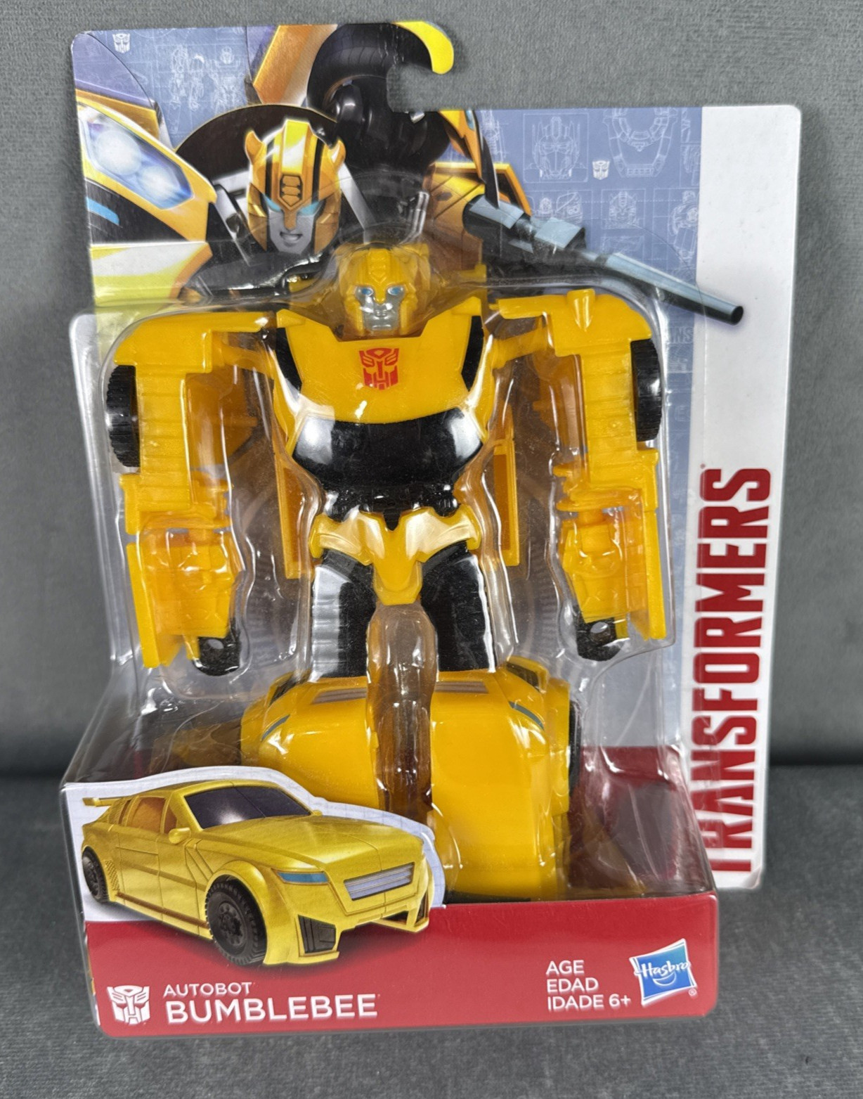 Transformers Autobot Bumblebee "Brave Auto Scout"  7" Figure Hasbro Damaged Box