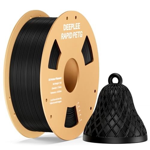  Rapid PETG Filament 1.75mm, High Speed PETG 3D Printer Filament Up to 1*black