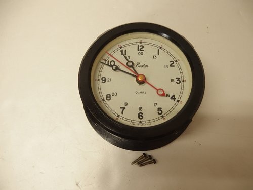 Antique Chelsea Clock Co. Boston Marine Clock Quartz Working