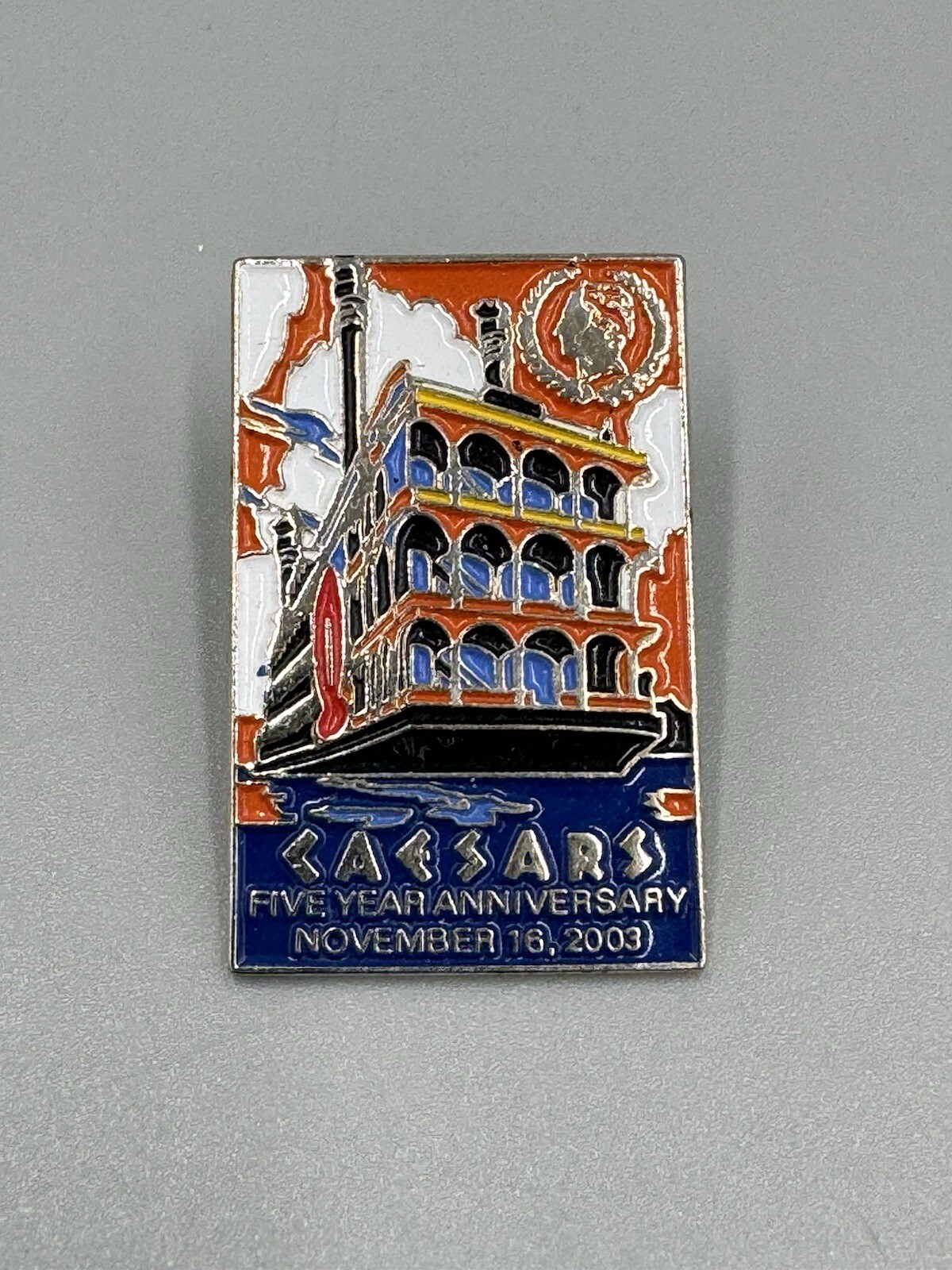 Vintage 2003 Caesars Southern Indiana Casino Five Year Anniversary Lapel Pin