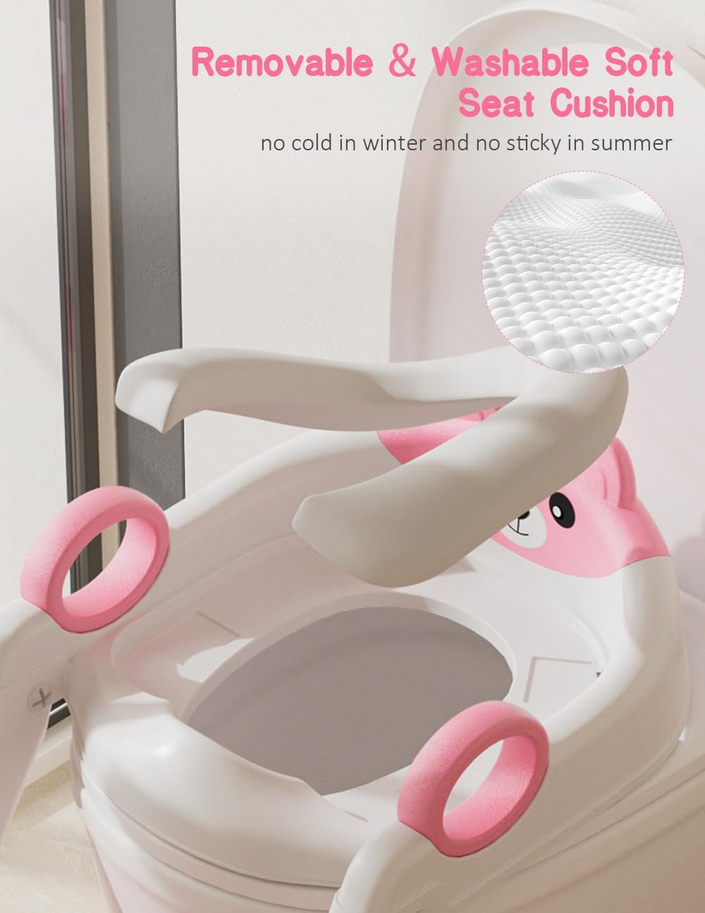 Potty Training Seat, Toddler Toilet Seat with Steps, 2 in 1 Toddler Potty Tra...