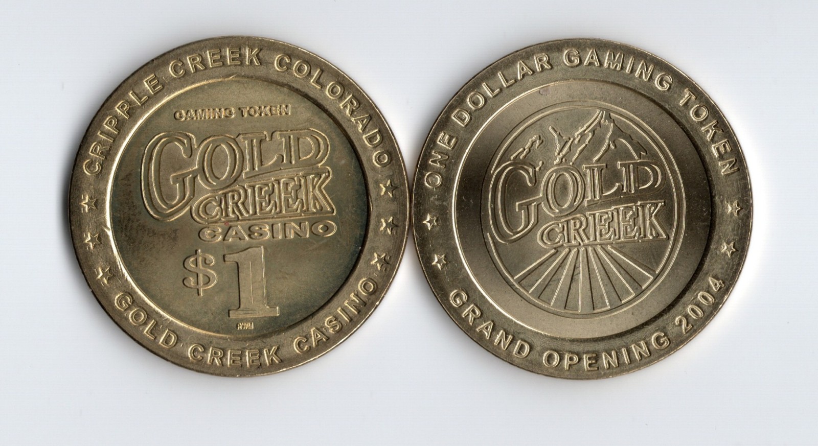 Gold Creek Casino Cripple Creek Colorado $1 Casino Token