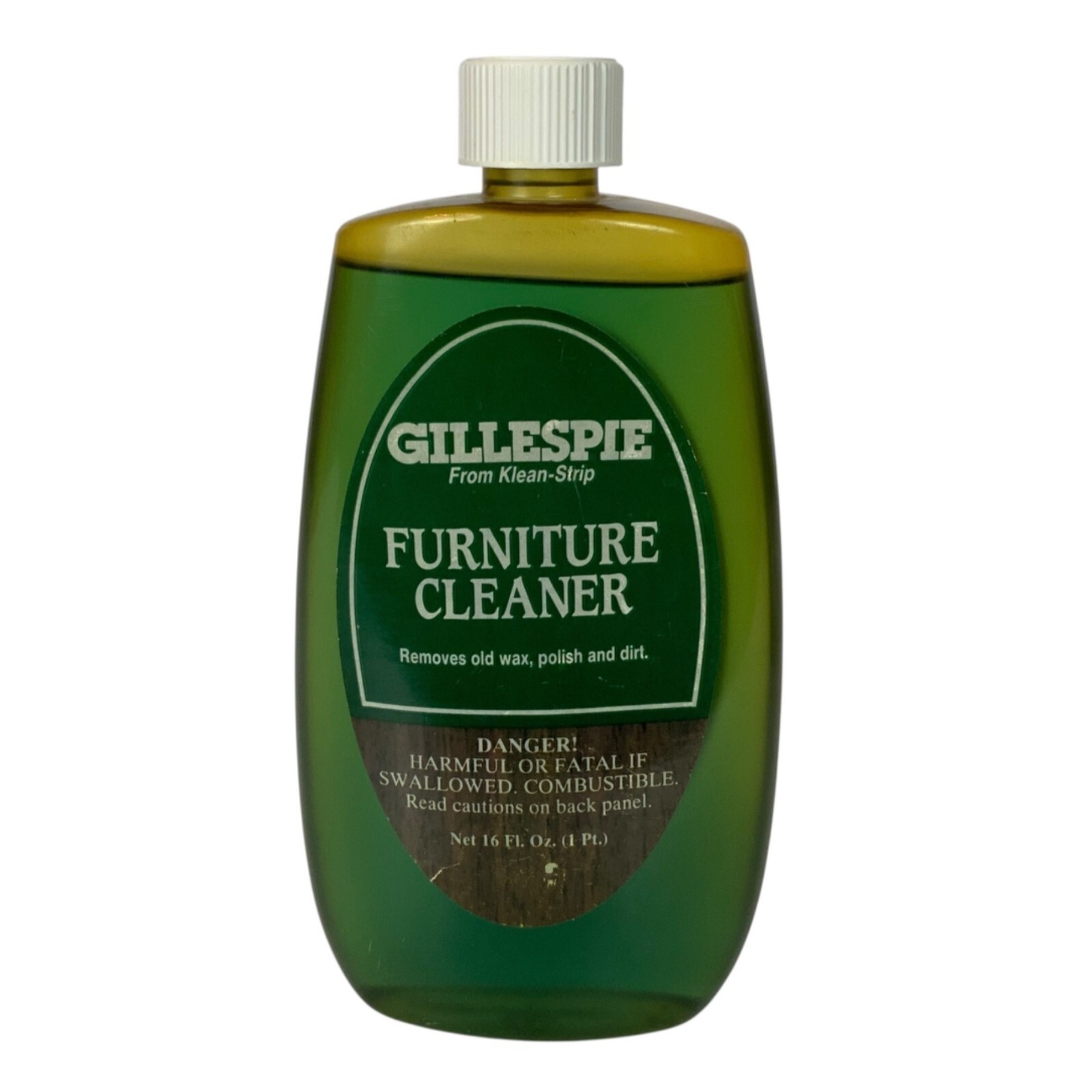Gillespie Furniture Cleaner 16 Oz Bottle Removes Old Wax Polish Dirt Klean-Strip