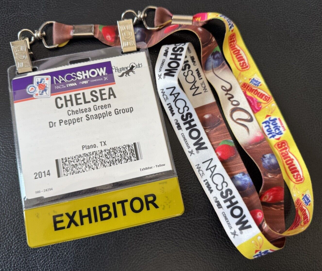 NACS (Convenience Store)  Event Exhibitor Pass/Ticket/ID & Starburst Lanyard
