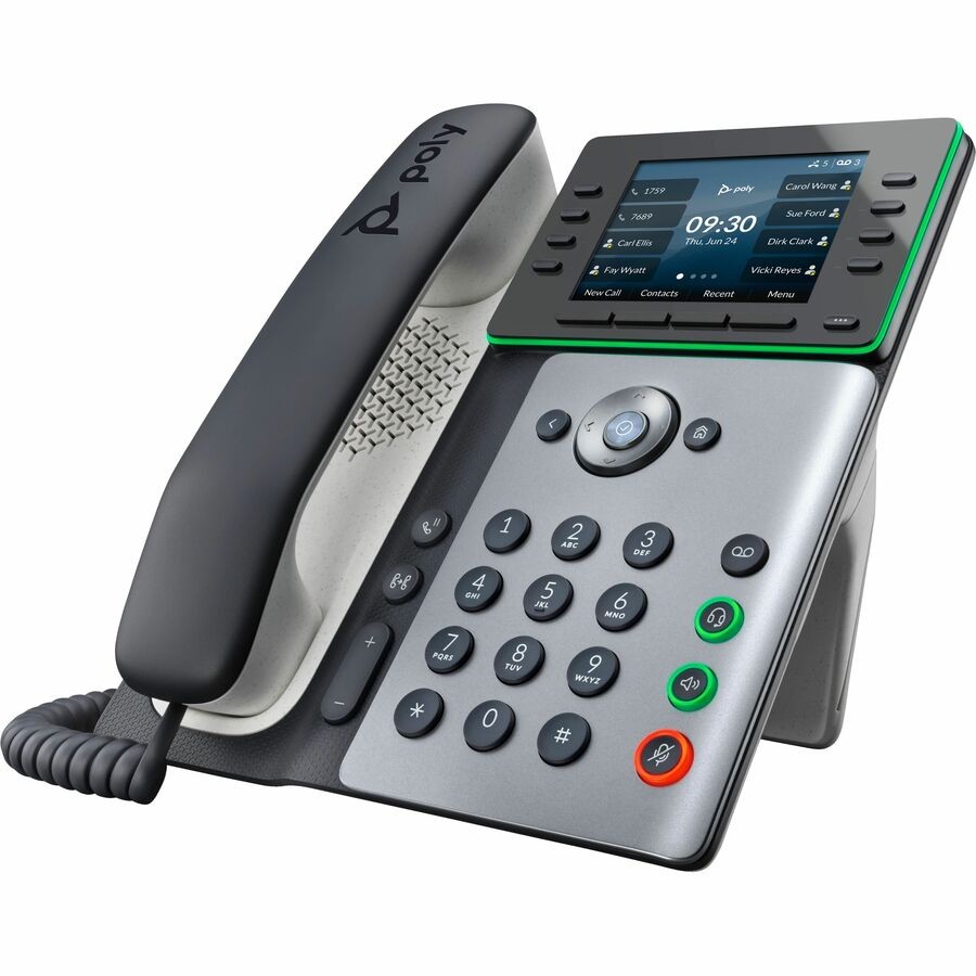 Poly Edge E350 IP Phone Corded Corded/Cordless Wi-Fi Bluetooth Desktop 89B53AA