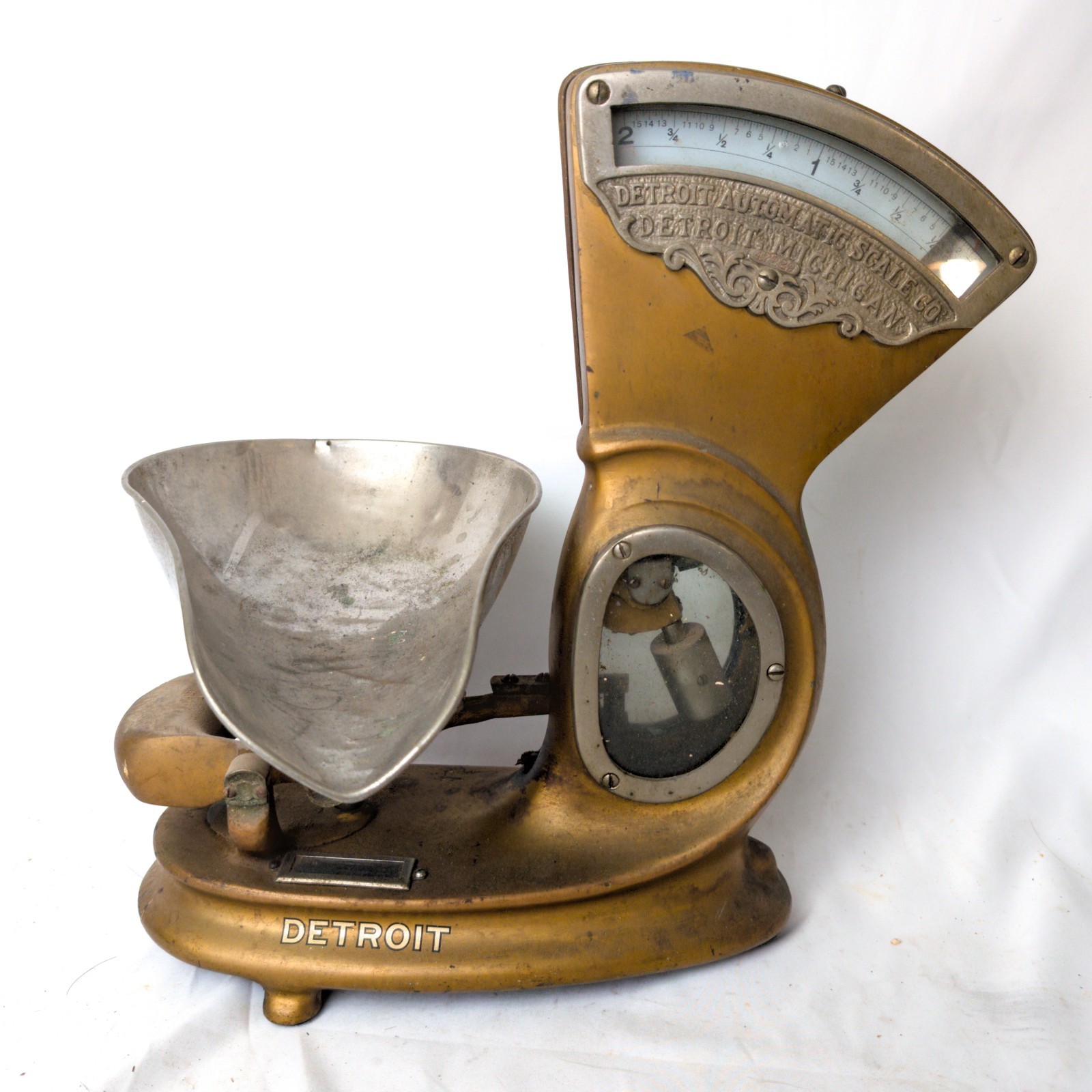 Antique Detroit Automatic Scale Co Candy Leaner 2lbs Scale Works Grocery Store