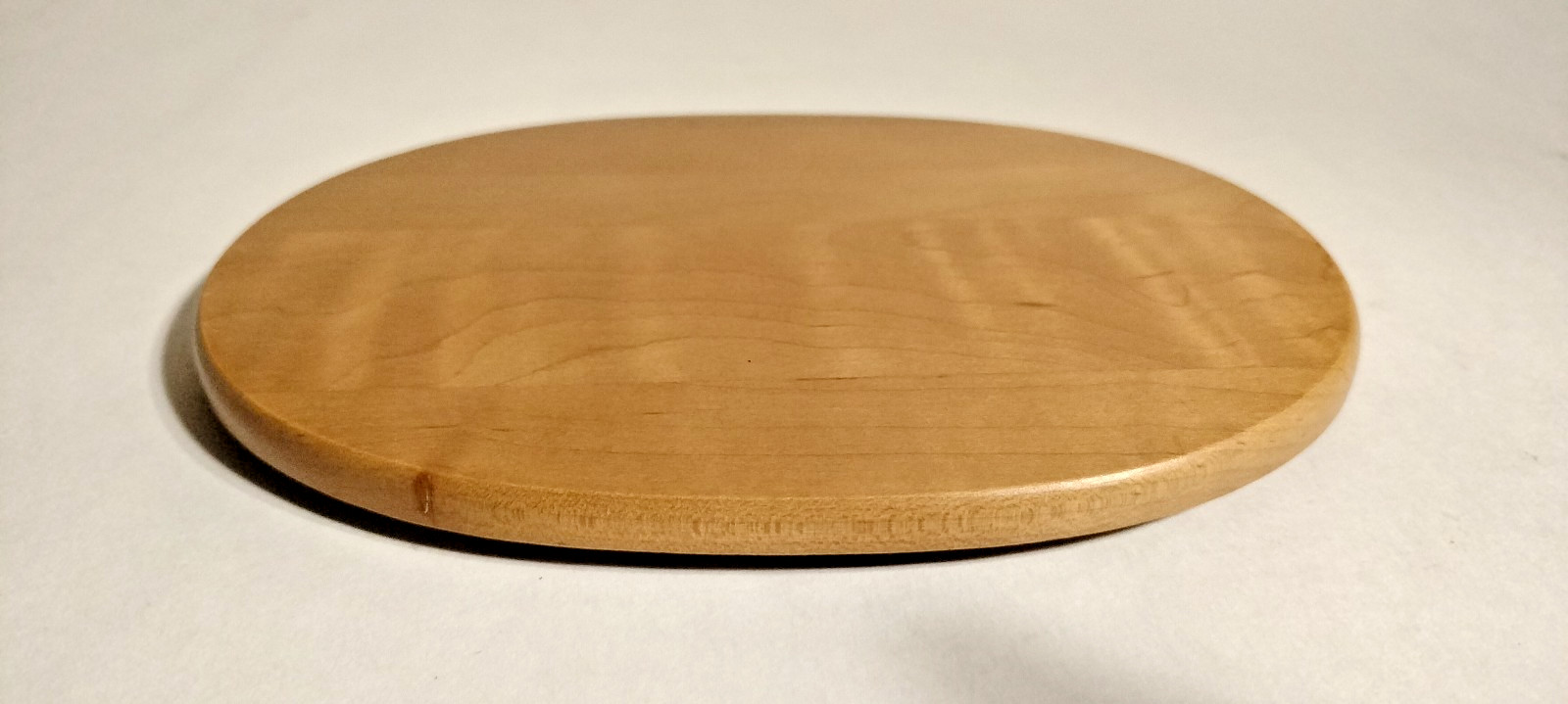 1 - Longaberger 7 3/8" O.D. Length x 5 9/16" O.D. Width Wood, Oval Lid