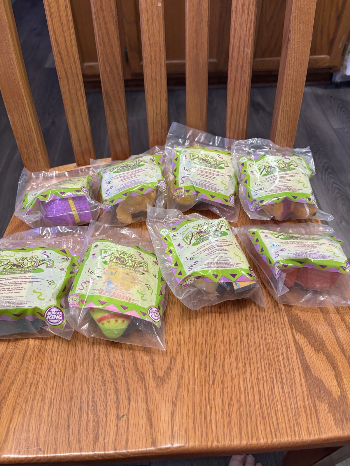 Viva Pinata Kids Meal Complete Set Of 8 Toys NIB 2007 Burger King