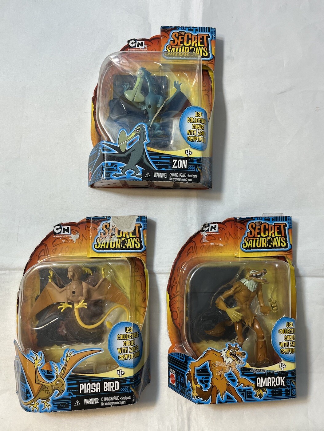 Vintage Cartoon Network Secret Saturdays Cryptid Mattel Action Figures Lot