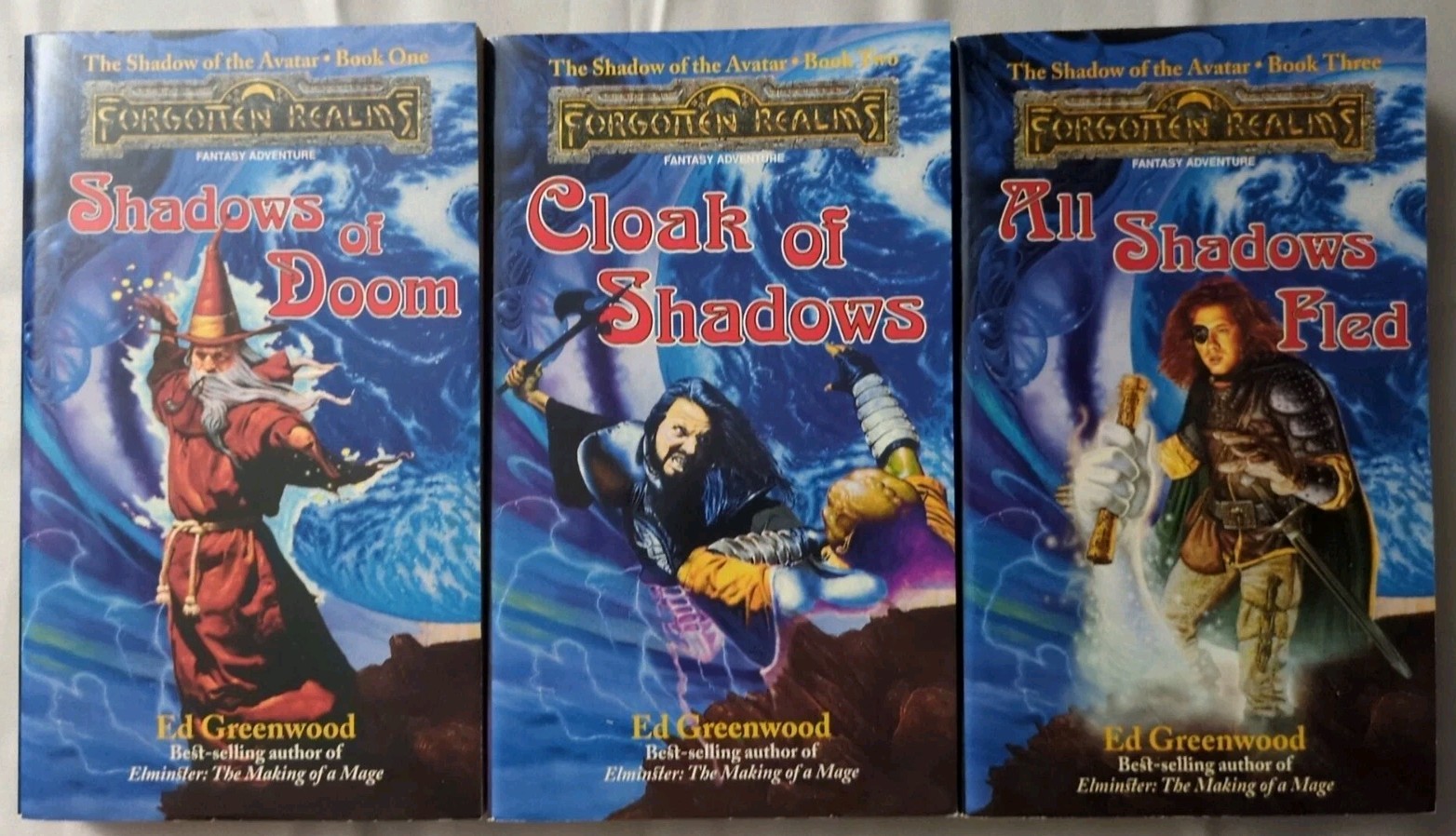 Forgotten Realms Shadow Of The Avatar PB Books 1-3 Ed Greenwood VGC+