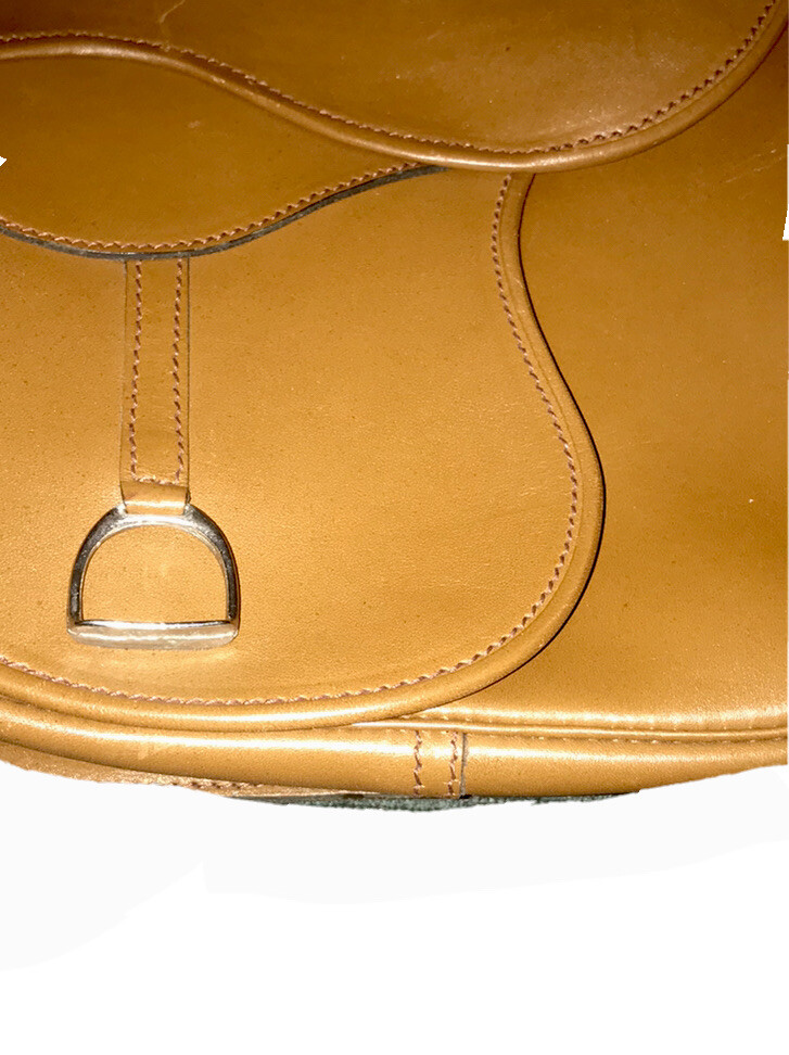 Vintage Saddle Bag Genuine Leather Brown Messenger Shoulder Cross-body Bag