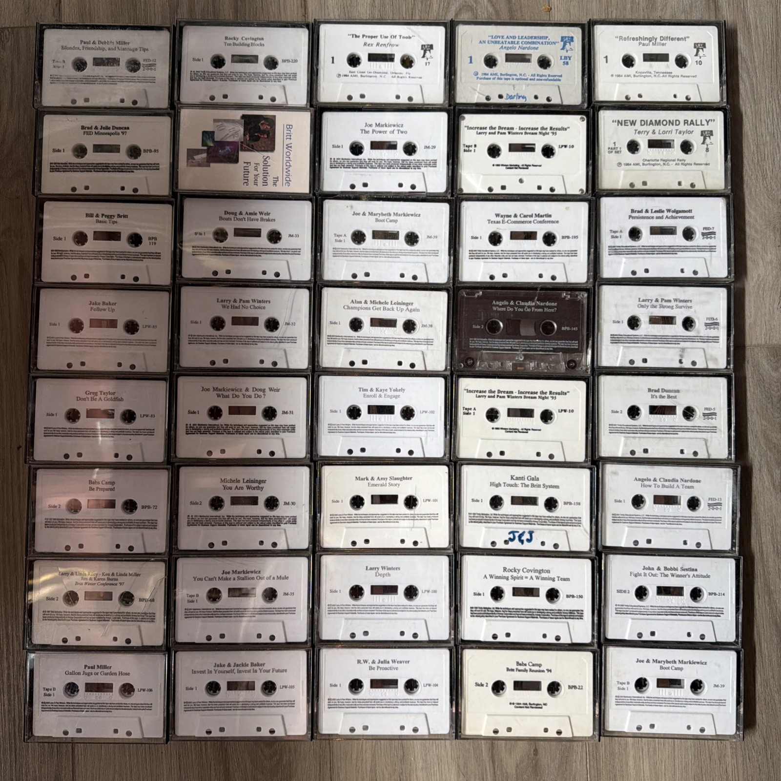 120 Amway Tapes 90s - 2000s Britt/Miller/Winters/Renfrow