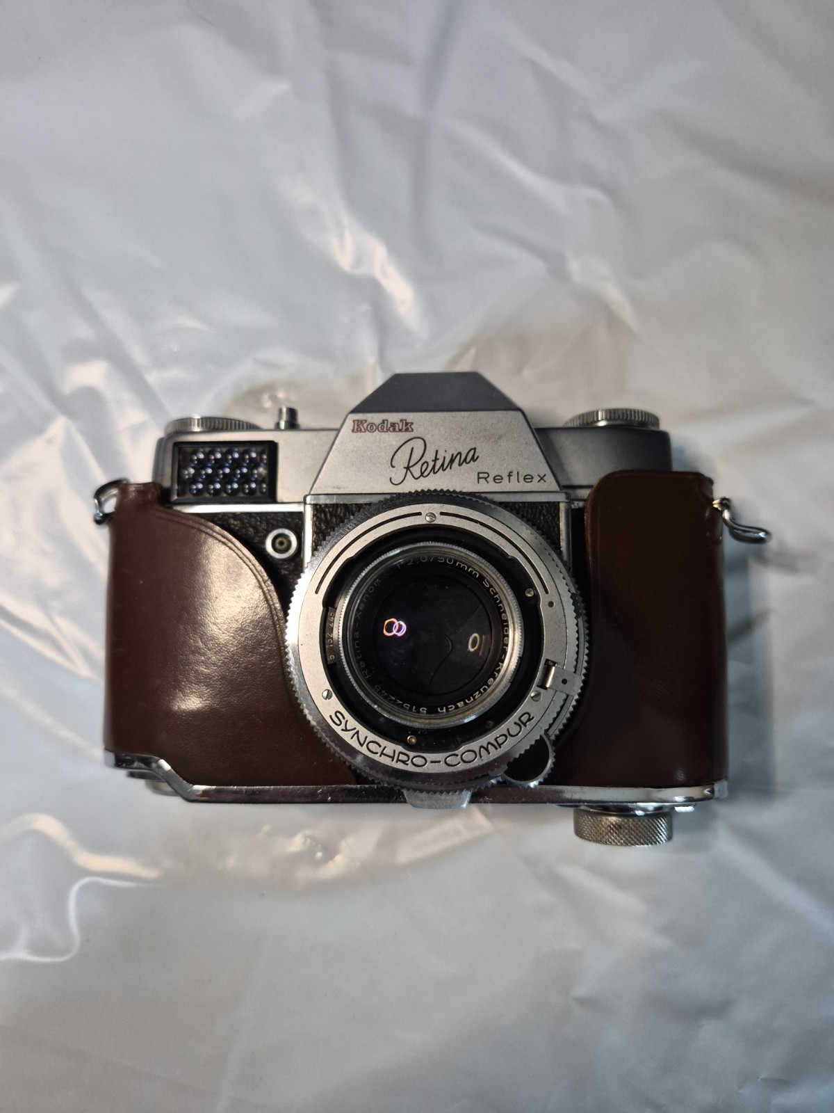 KODAK RETINA REFLEX S CAMERA case leather 50mm Works Perfect.. Needs Battery 