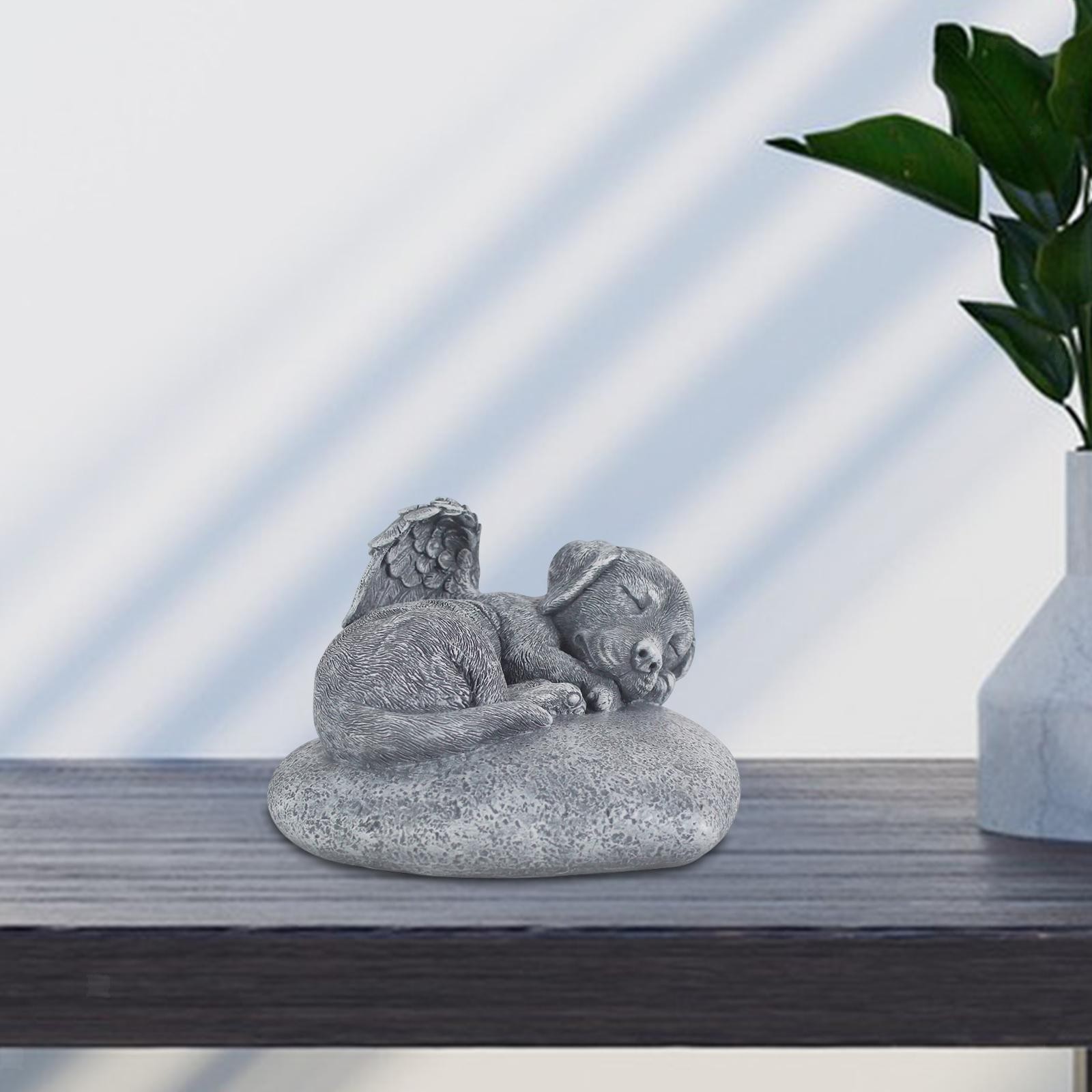 Dog Memorial Stone Weather Resistant Decorative Remembrance Grave Marker