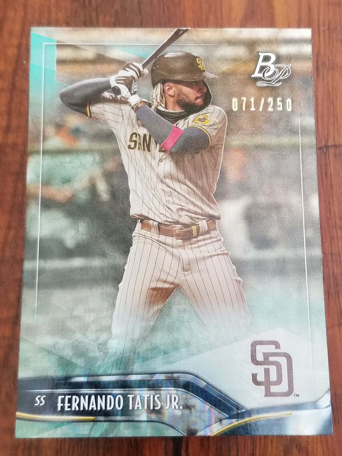 Fernando Tatis Jr. 2021 Bowman Platinum Aqua Ice #55 Card - #071/250