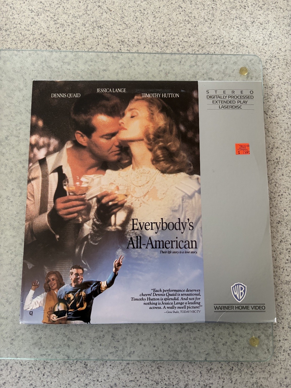 Everybody's All-American LaserDisc 1988 Drama Romance Warner Home Video