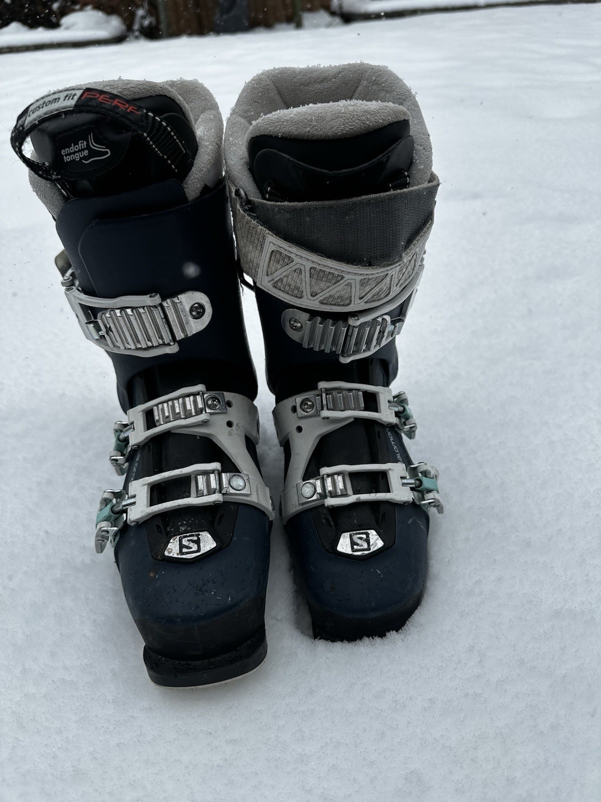 Salomon QST PRO 90 W TR Women's Ski Boots 22/23.5 Dark Blue Medium Flex Alpine