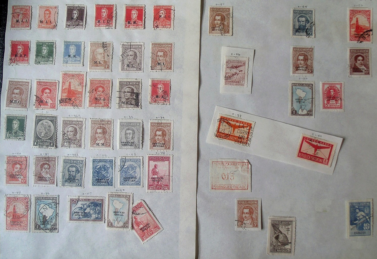 49 Argentina Stamps -  Lot#Eg6