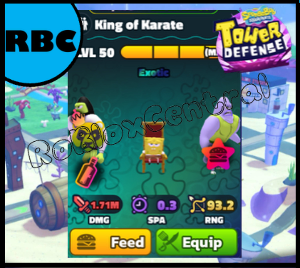 KING OF KARATE - CHEAP SPONGEBOB TOWER DEFENSE - SBTD UNIT