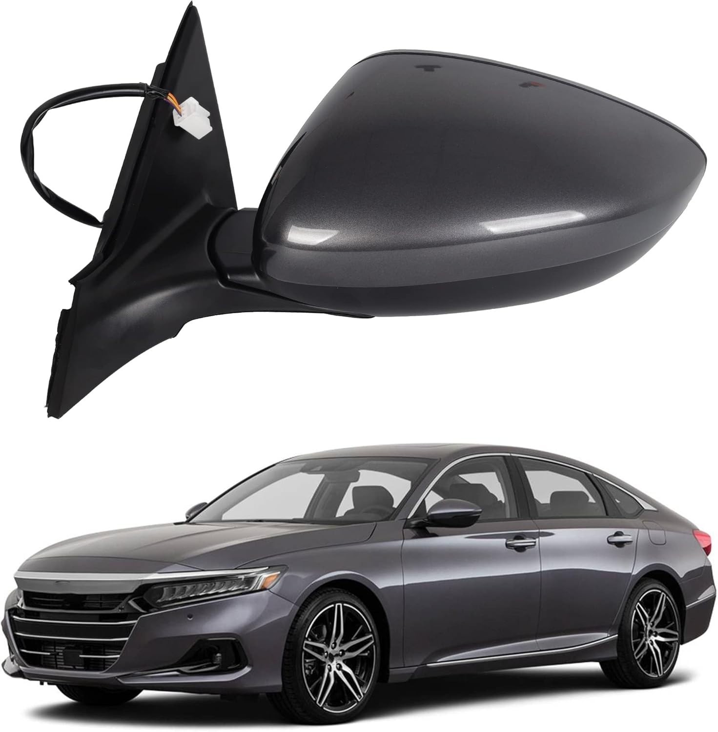 Left Driver Side Mirror Assembly For Honda Accord LX Sport 1.5T 2018-2022