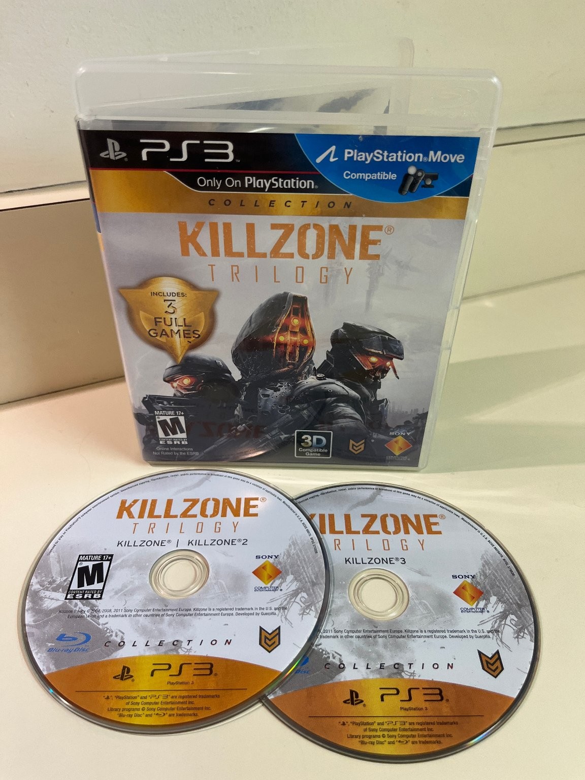 Killzone Trilogy Collection PlayStation 3 PS3 Video Game. 3 Single-Player Games