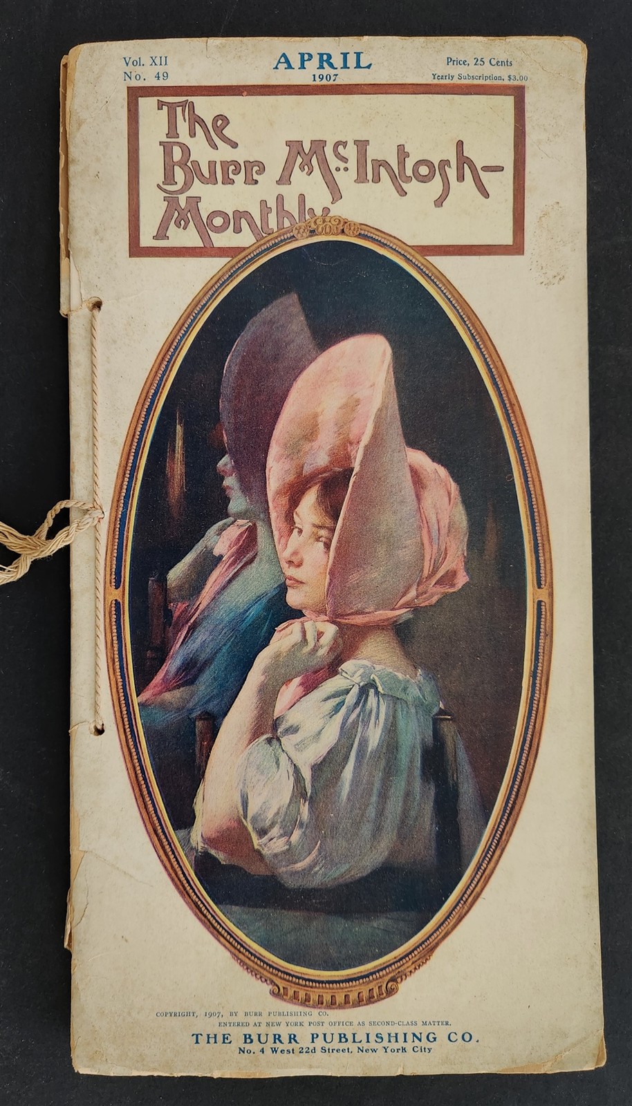 1907 APRIL antique BURR MCINTOSH MONTHLY MAGAZINE the EASTER ISSUE tiffany ad