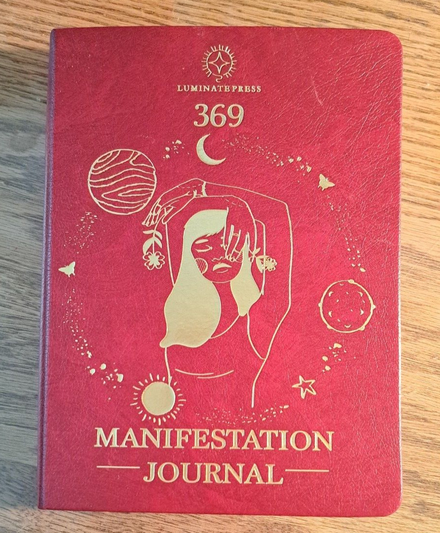 Luminate Press 369 Manifestation Journal Maroon NEW Law of Attraction