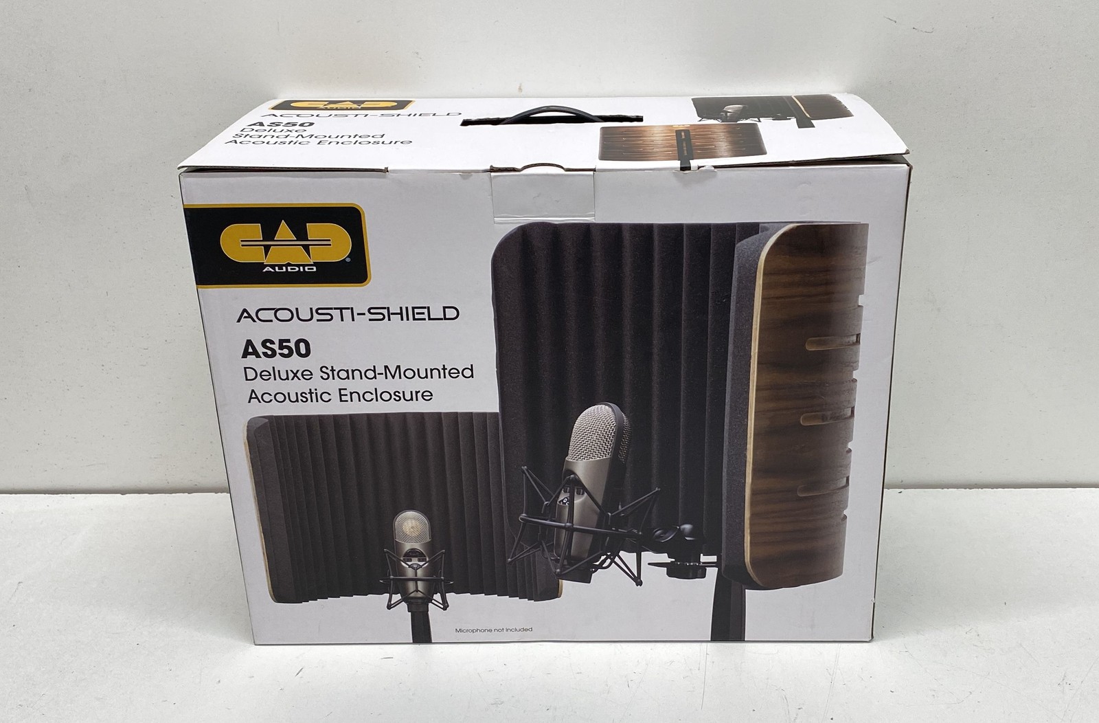 CAD Audio AS50 Deluxe Stand Mounted Acoustic Enclosure Microphone Shield